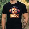 T-Shirt Men Music Lover Motif Cotton Size XS To 5XL