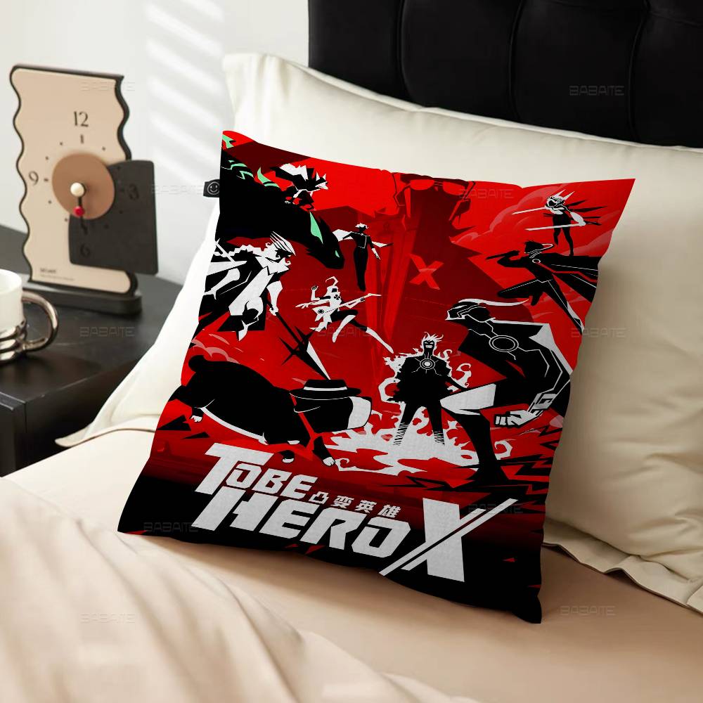 To Be Hero X Anime Pillow Covers Cartoon Sofa Decorative Home Double-sided Printing Short Plush Cute Cushion Cover
