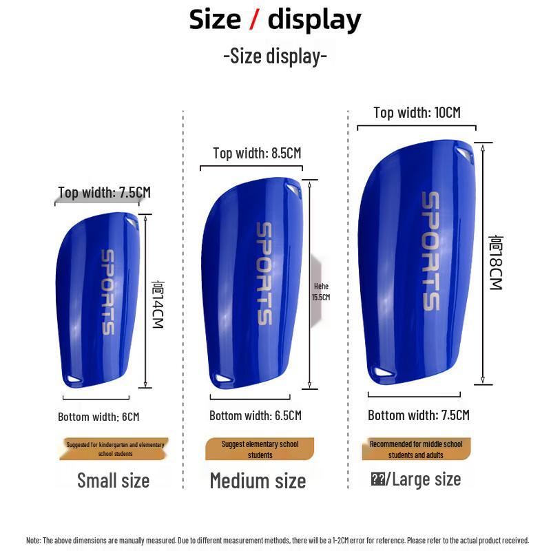 Tongye Strap-On Football Shin Guards for Youth & Adults
