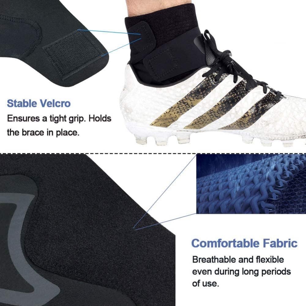 Potency 1Piece Ankle Support Breathable Neoprene Compression Ankle Brace-L for Men and Women, Elastic Sprain Foot Sleeve for Sports Protect, Arth