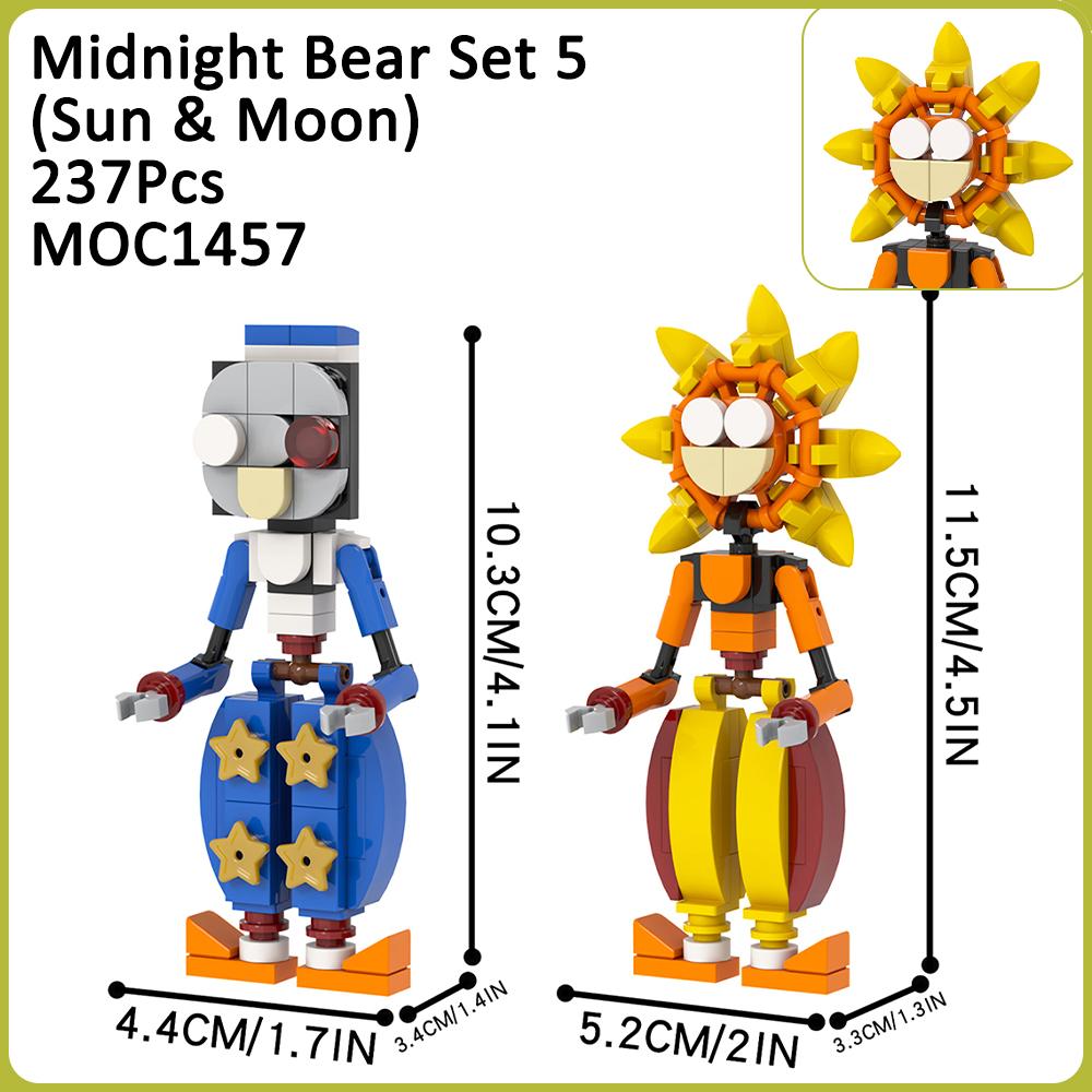 High-Standard Moc First-Class Night High-Standard Bear Collection Kit Brick First-Class Horror High-Standard Game First-Class Figureure