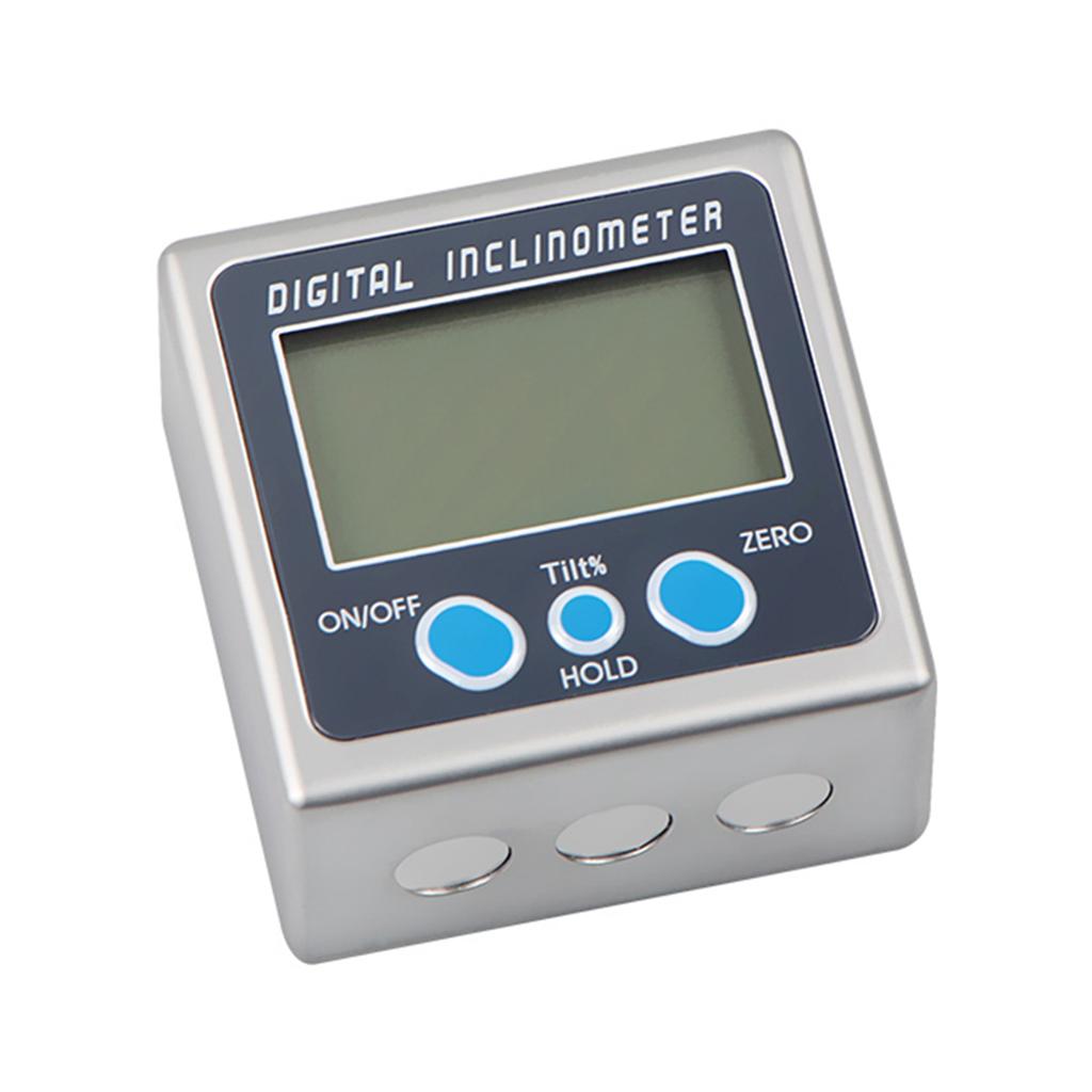 Multi-functional Digital Inclinometer Zinc Alloy 360 degrees Electronic Protractor Digital Angle Gauge with Magnet