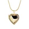 Diamond Heart Shaped Photo Picture Locket Necklace Romantic Custom Love Secret Message Pendant Necklace For Lover Couples Gift