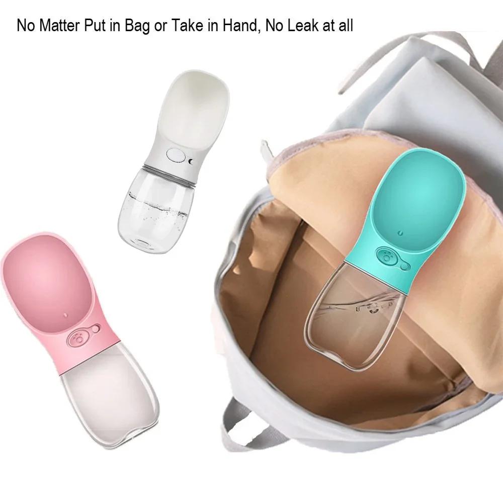 350ML 550ML Portable Pet Dog Water Bottle Travel Puppy Cat Drink Bowl Outdoor Outside Portable Pet Feeder Dispensador