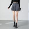 TERRE BLEUE High-Waist A-Line Pleated Short Skirt