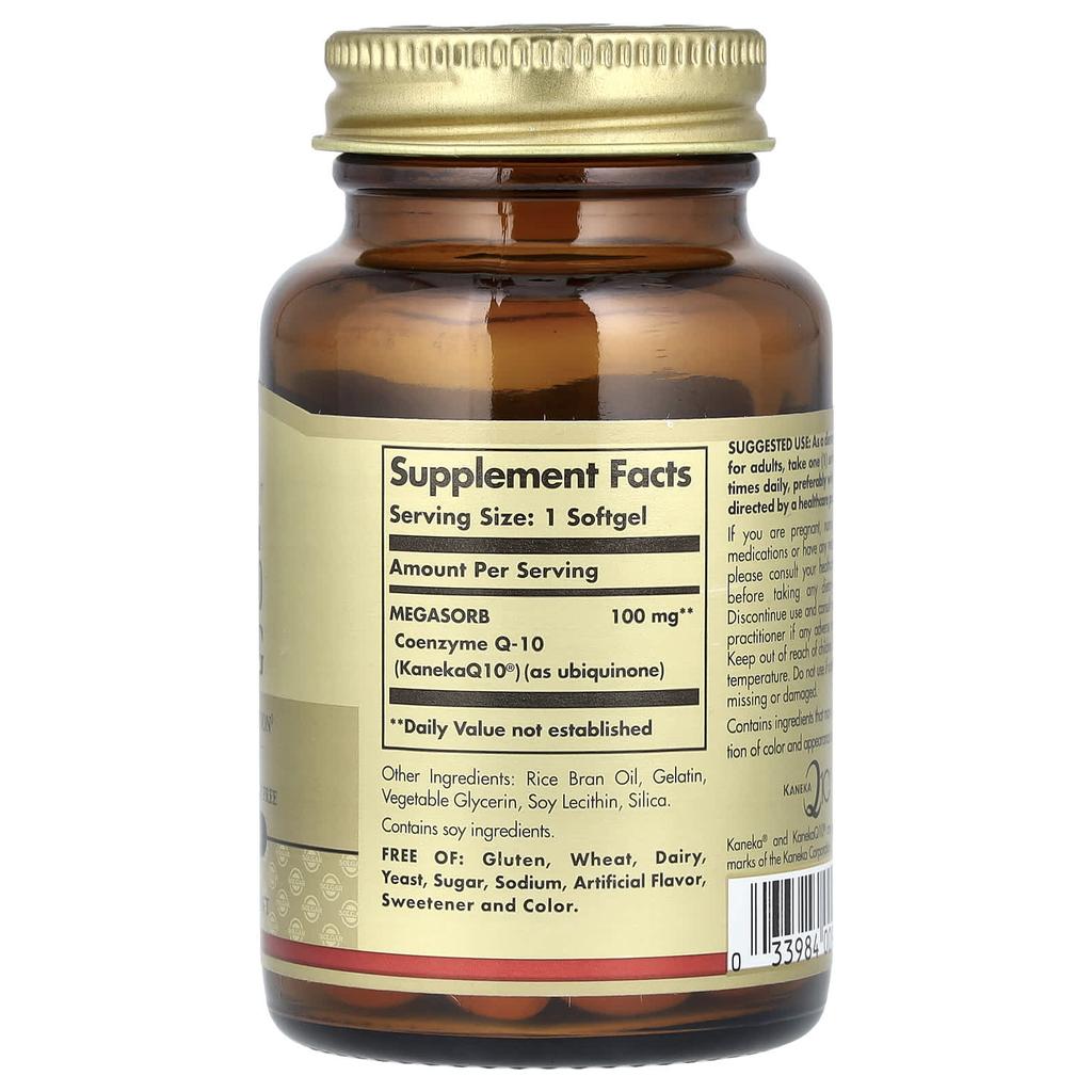 Megasorb Coq-10, 100Mg, 60 Softgels
