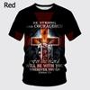 Knights Templar Graphic T Shirt For Men 3D God Wills It Print Tee Shirts Cruciata Teutonic Order T-shirt Cool Cross Sh… More