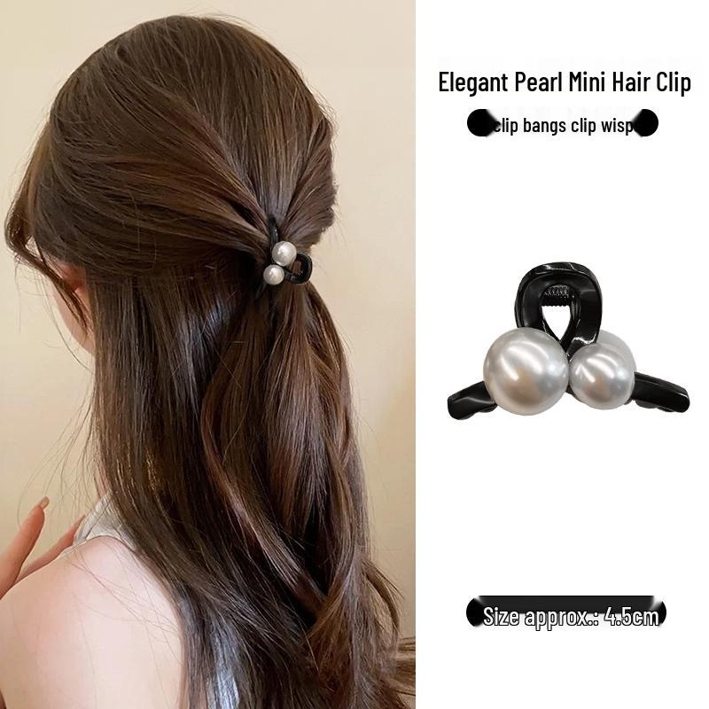 Clips de Păr cu Perle de Vară pentru Femei 2025: Nou Accesoriu Mic pentru Părul din Frunte, Semi-Prins