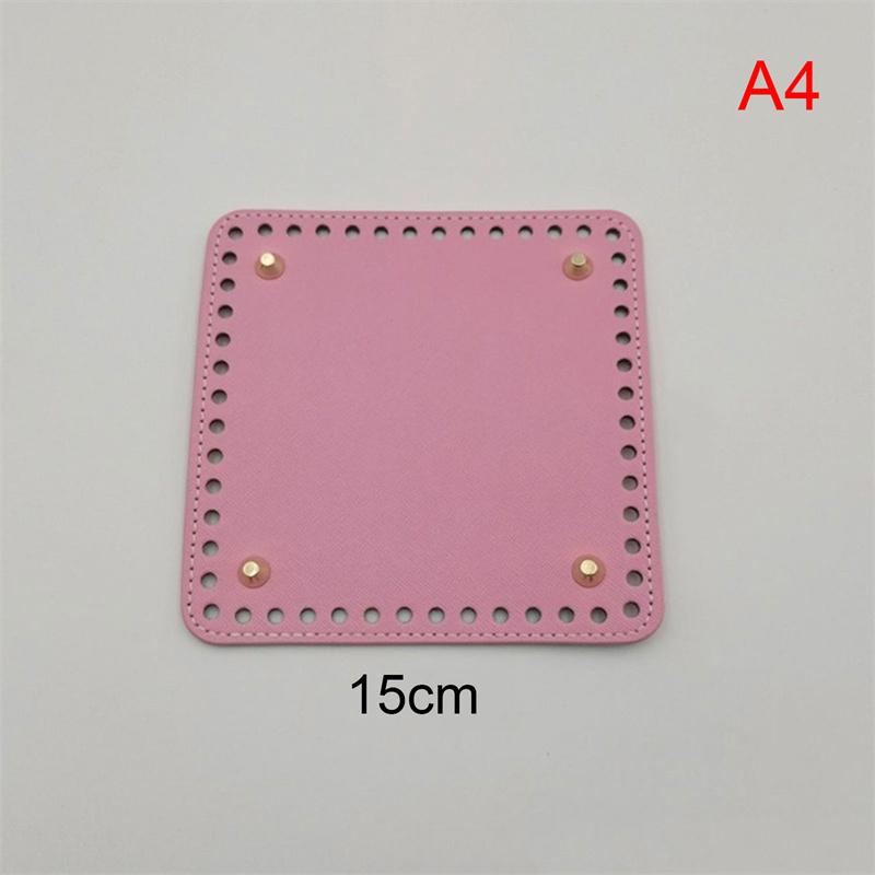 תחתית תיק עור עשה זאת בעצמך בעבודת יד אובלית עגולה אביזרי תיק תחתית לתיקים