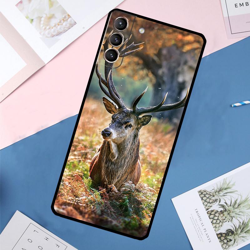 Deer Case For Samsung Galaxy S24 Ultra S20 S21 S22 S23 S25 Ultra S9 S10 Plus S25 FE Back Cover