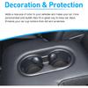 For Tesla Model 3 Accessories - Model Y -2024 2025 Cup Holder Erts Center Console Liner Coasters Mat Pad Interior Decoration 3D Silicone (Black Trim,