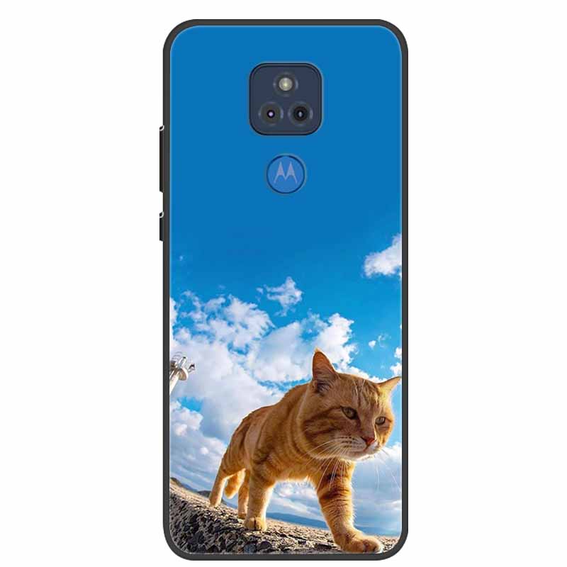 For Moto E7 Plus Case Bumper Silicone TPU Soft Phone Cover Case For Motorola E7 Plus Cartoon Funda E 7 Plus Shockproof Coque