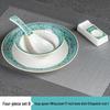 Set di stoviglie smaltate in stile cinese: Set di 4 ciotole, piatti e stoviglie in ceramica per uso in ristoranti e hotel