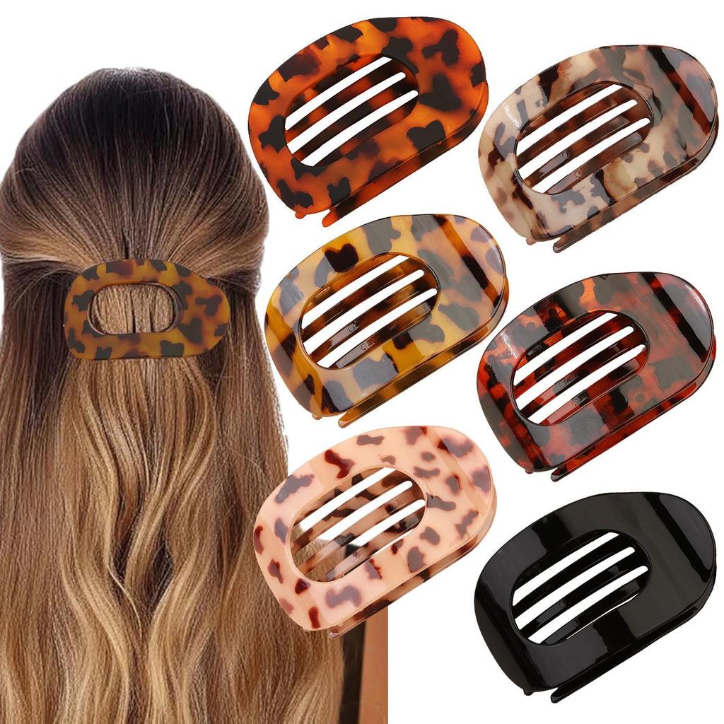 Curved Oval Updo Hair Claw - Temperament Shark Clip