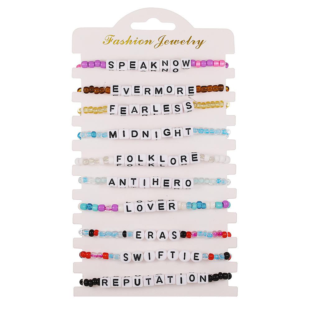 JYL TS Bracelet Custom Letter  Bohemian Style Fosters Identity & Luck ZJ11314 яркий орхидеи