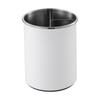 Stainless Rotating Kitchen Utensil Holder with Dividers, Multifunctional Countertop for Chopsticks, Cutlery, Spoons, Forks