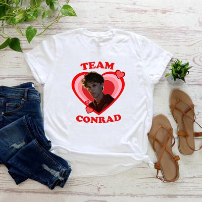 Cousin Beach T Shirt Summer I Turned Pretty Team Conrad TShirt Women Graphic T Shirts Short Sleeve Tv Show Tshirt Casual Top
