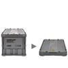 [.co.jp Exclusive] TRUSCO Nakayama TRUSCO Danbo Thin Folding Container 50L with Lock Lid Gray TR-C50B-A-DNB-GY Storage Case Storage Box