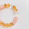 High Quality Natural White Crystal Citrine Horse Powder Crystal Contrasting Color Bracelet Bracelet.