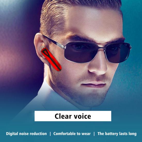 Wireless Earphone Ear Standby IPX7 Waterproof Hook Long Call Number Business Bluetooth-compatible 4.1