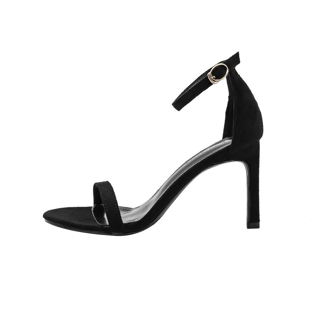 2024 Summer Black Stiletto Heels - One-Strap Sexy Niche Fairy Style Sandals