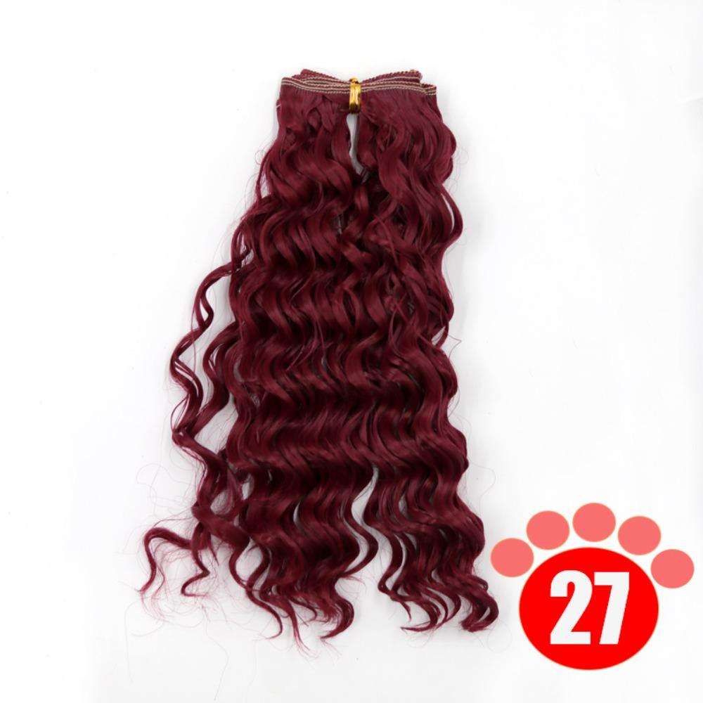 Gradient Color BJD SD Doll Hair Curly Hair Blyth Doll Wigs Accessories  Wig Making