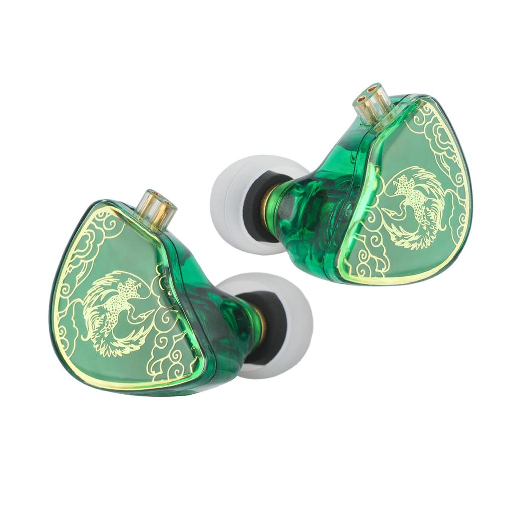 LINSOUL TANGZU Dynamic Diaphragm Monitors with Wan'er S.G High-End In-Ear (Green - Microphone)