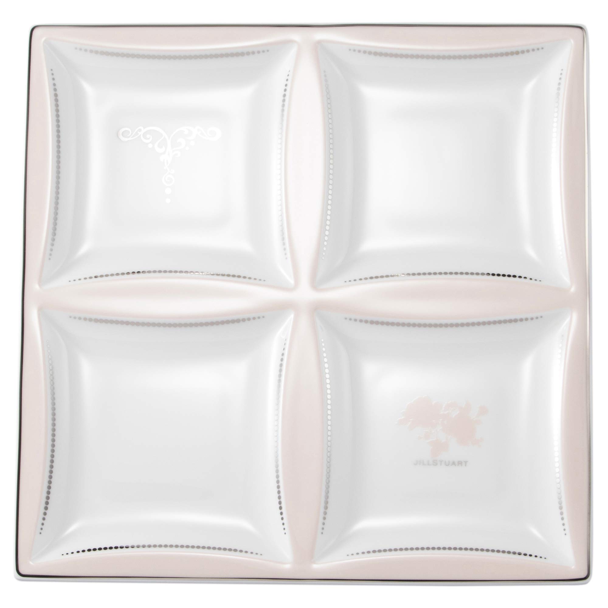 

JILL STUART 23cm Pink Dessert Plate, Stylish and Cute, Made in Japan, Gift Boxed, 51849-23225