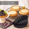 Black Carbon steel Non-stick Tart Pan for making pizza, roast chicken, cake