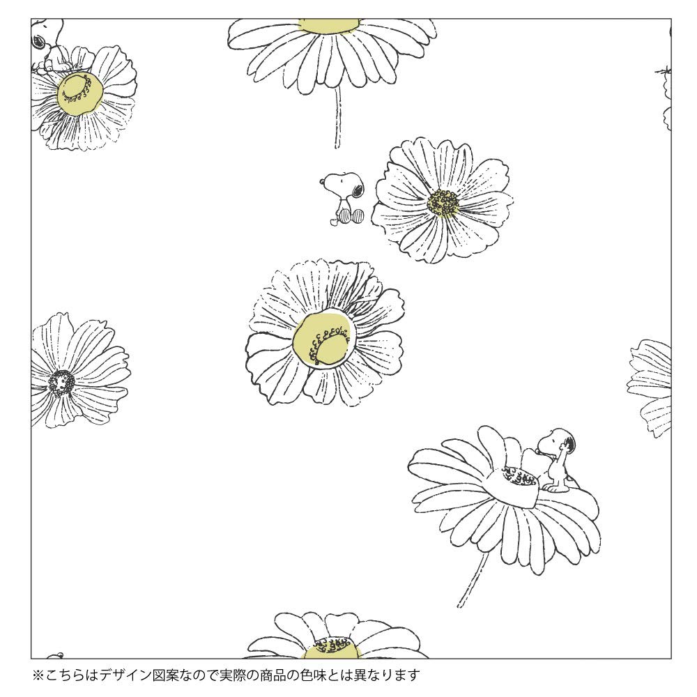 Peanuts Snoopy SNOOPY Lace Set of Flower Width 100 X Length See-through UV-Cut Curtains, 2, Pattern, 176cm, KO-2