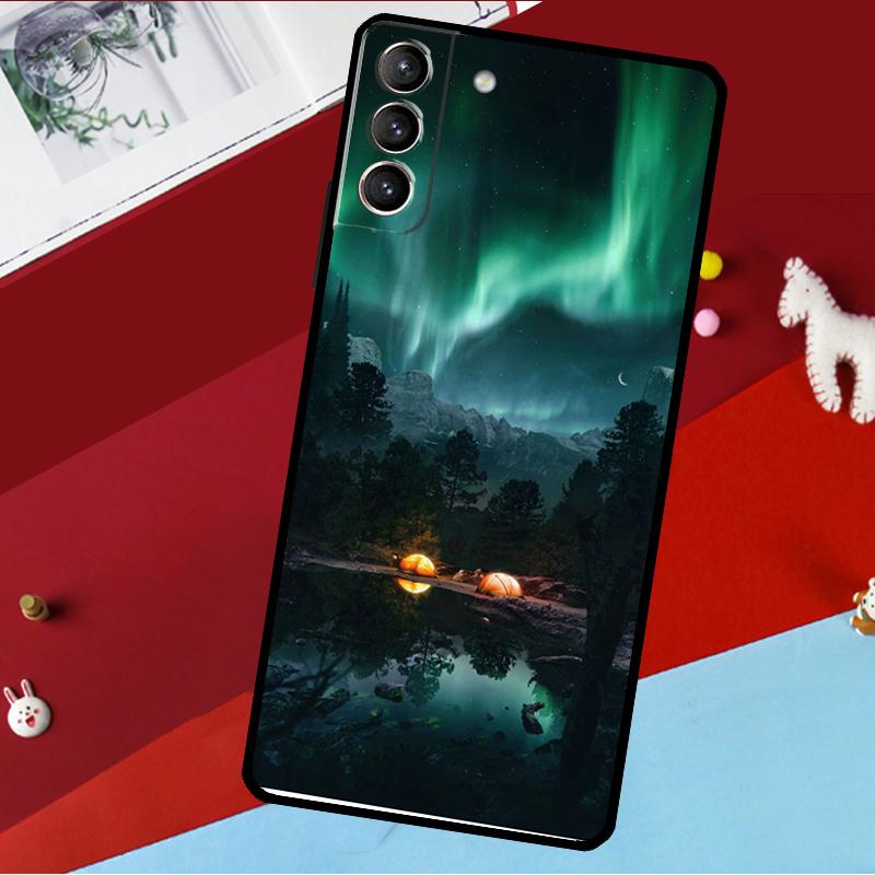 Camping Nature Funda For Samsung Galaxy S26 S25 S24 S22 S23 Ultra Plus S20 S21 FE S9 S10 S25 FE Phone Case