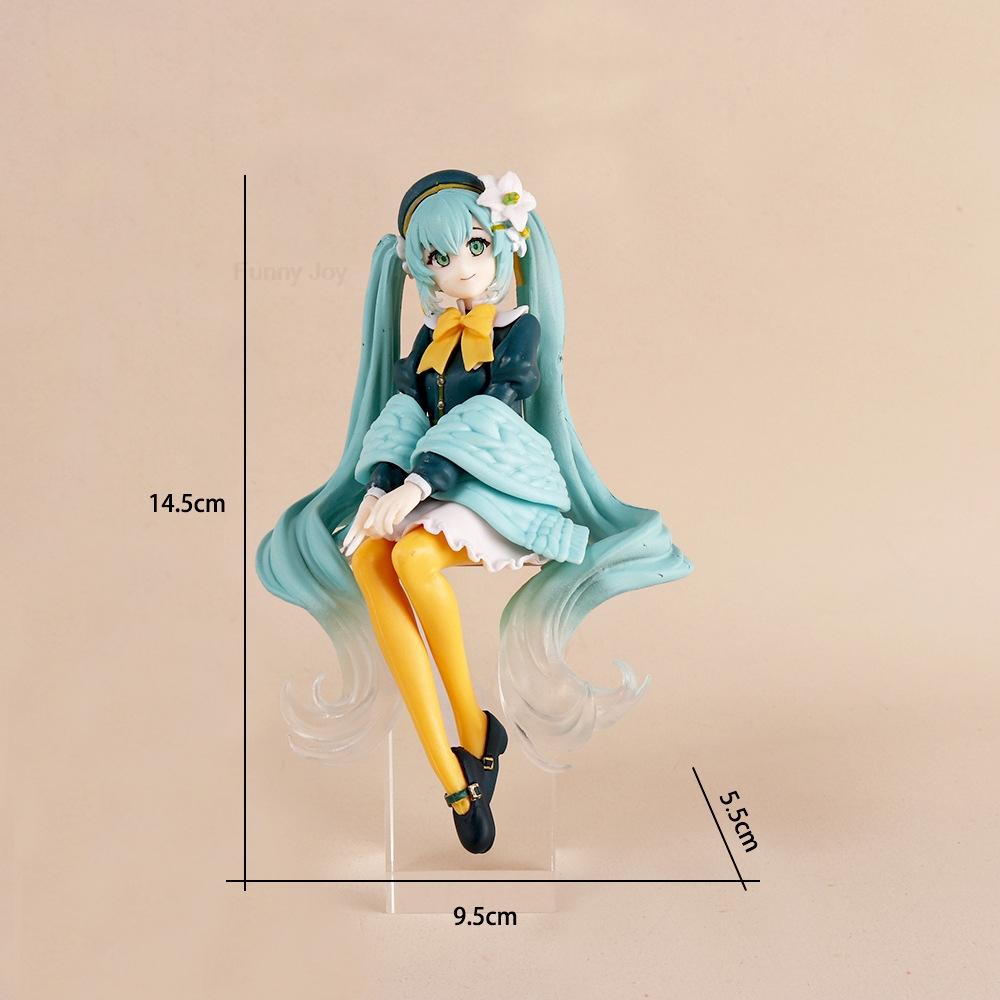 Non-Toxic Anime Figure Cherry Blossoms Dress Action Figures Kawaii Swimsuit Vocaloid Pvc Collectible Model Toys Children Gift