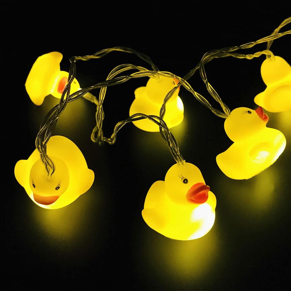 MAYTOTE M FT Cute Animal Duck Lamp String LED Drape Light for Indoor and Outdoor Home and Bedroom Decor 1.5 / 4.9 Battery-Operated 10-Light Use,