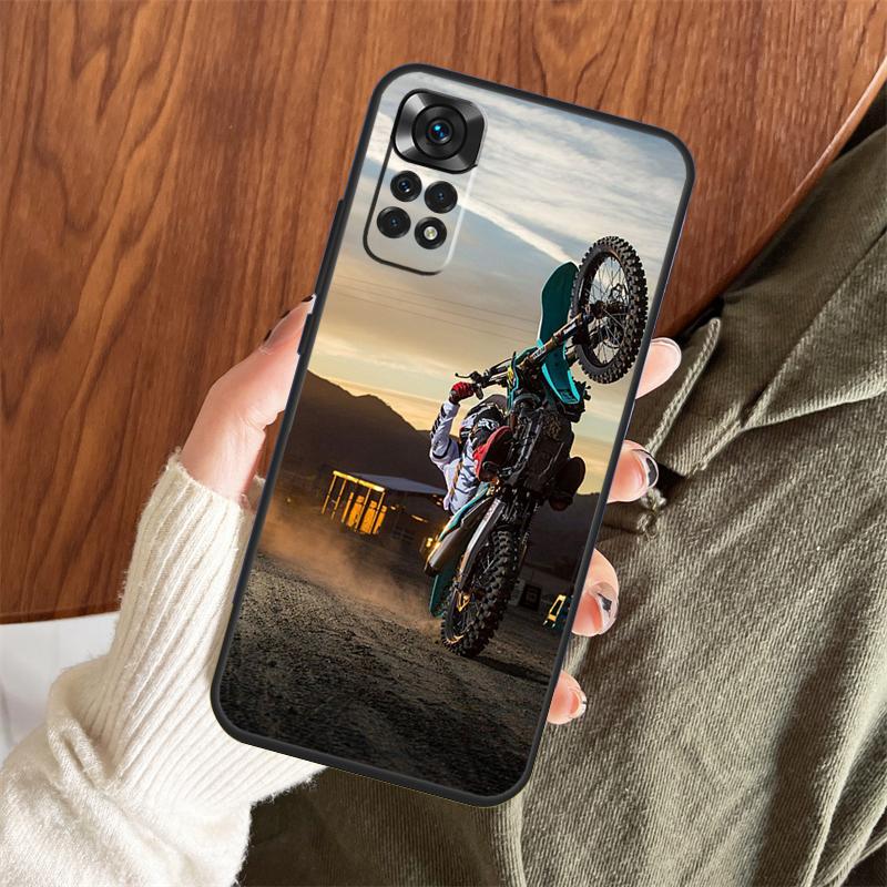 

Moto Cross Motorcycle Sports Case For Xiaomi Redmi 14C 13C 10C 12C Redmi Note 14 13 Pro 12 11 9 10 9S 10S 11S 12S Cover Redmi Note 14 Pro 5G