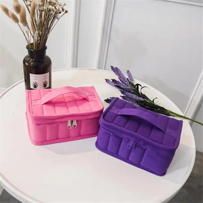17 Bottle Carrying Holder Box Travel Nail Polish Organizer Storage Case Container Casket Portable Essential Oil Storage Bag