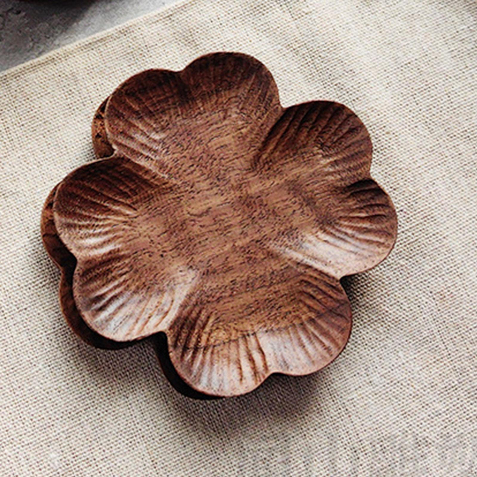 Snack And Candy Organizer, Food Storage Container with Compartments, Divided Serving Tray, Fruit Four Leaf Grass