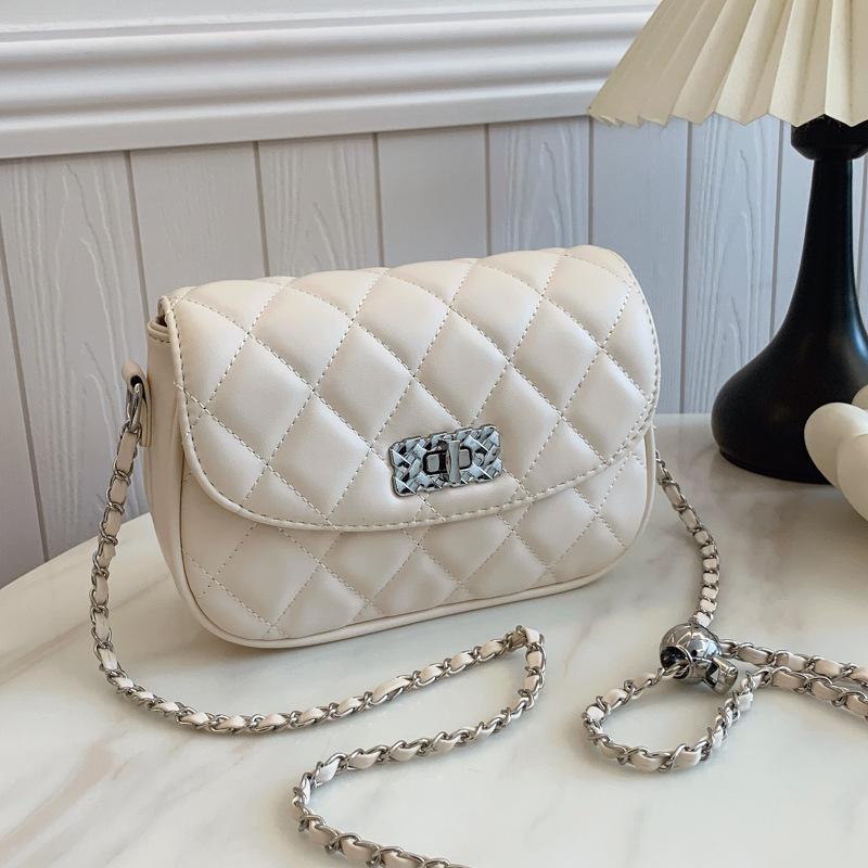 Summer Small Bag Women's Bag New Popular Fashion Chain Bag Messenger Bag Diamond Square Bag