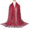 Tassel Summer Wraps Shawl Hollow Evening Dresses Shawls Breathable Hijab Cover  Wedding Shawl