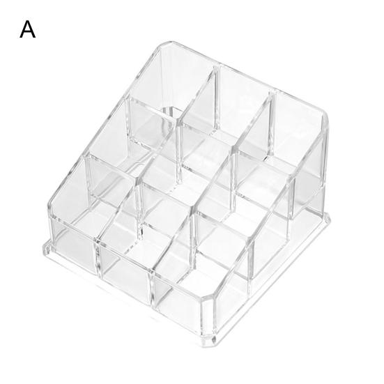 Large Capacity Lipstick Box Multifunctional PS Clear Cosmetic Makeup Organizer Holder for Home