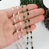1Meter KC Gold Cuboid Cube Beads Chains Bohemian Necklace Chain for Choker Bracelets Handmade Jewelry Making DIY Accessories