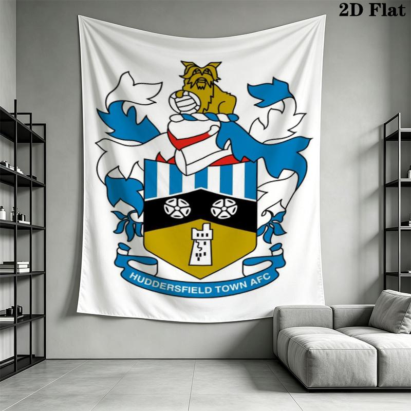Huddersfield Town Wall Tapestry Aesthetic Wall Hanging Printed Fabric Blanket Decorative Tapestries for Bedroom Living Room Home Decor