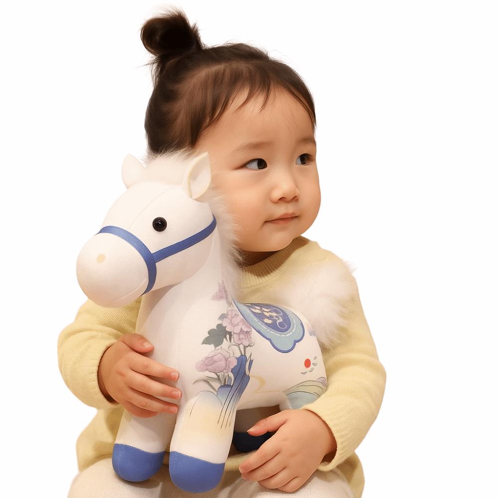 Chinese Style Cartoon Steed Doll PP Cotton Plush Horse Doll Pendant  Year of Horse