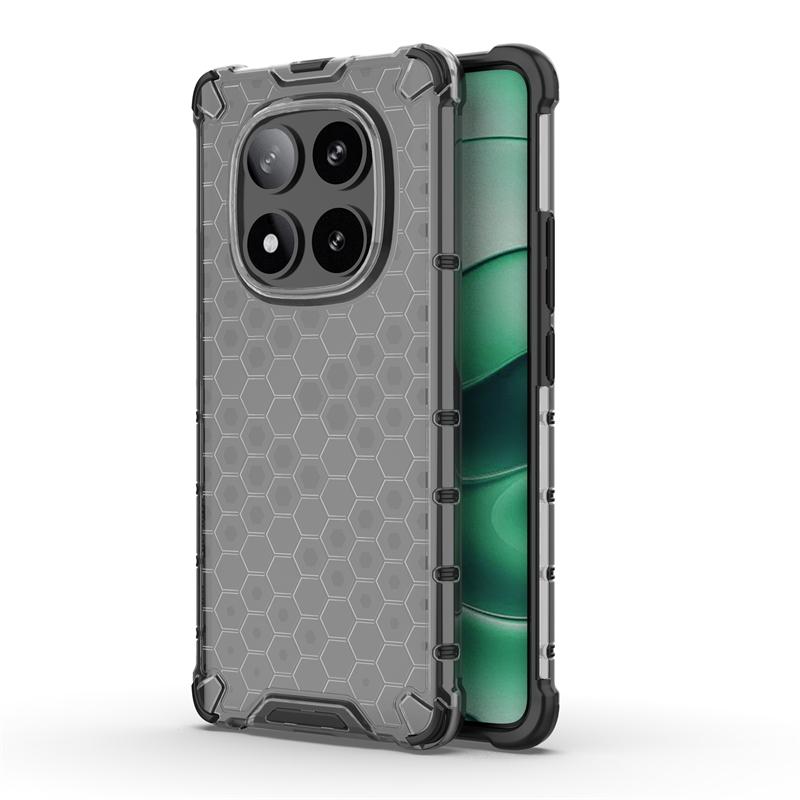 Shockproof Transparent Case For Xiaomi Poco X7 Anti-knock Honeycomb Armor Full Back Case For Poco X7 Case Cover For Poco X7 5G
