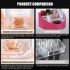 Acrylic Cotton Swabs Storage Holder Box Portable Transparent Makeup Cotton Pad Cosmetic Container Jewelry Organizer Case#ww