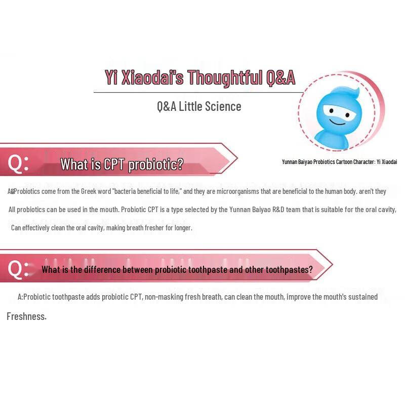 Yunnan Baiyao Probiotic Toothpaste (Wintergreen, 3x145g)