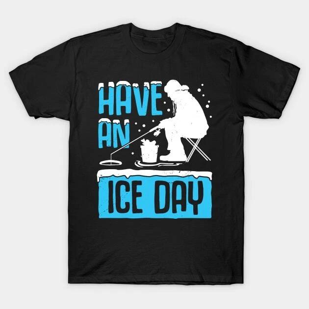 Ice Fishing Fisherman Fisher Gift Made in Australia T-Shirt XL