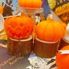 Halloween Pumpkin Scented Candle Ornament – Handmade Fragrance Gift for Festivals and Parties