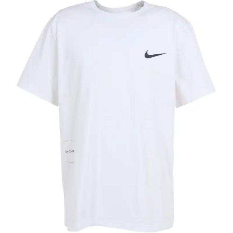 Nike T Shirts Men's White Crew Neck Moderate Straight Fit FN7290-100