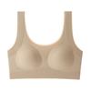 Adolescent girl fixed cup underwear seamless comfortable breathable junior high school students high school students anti-light sports small vest