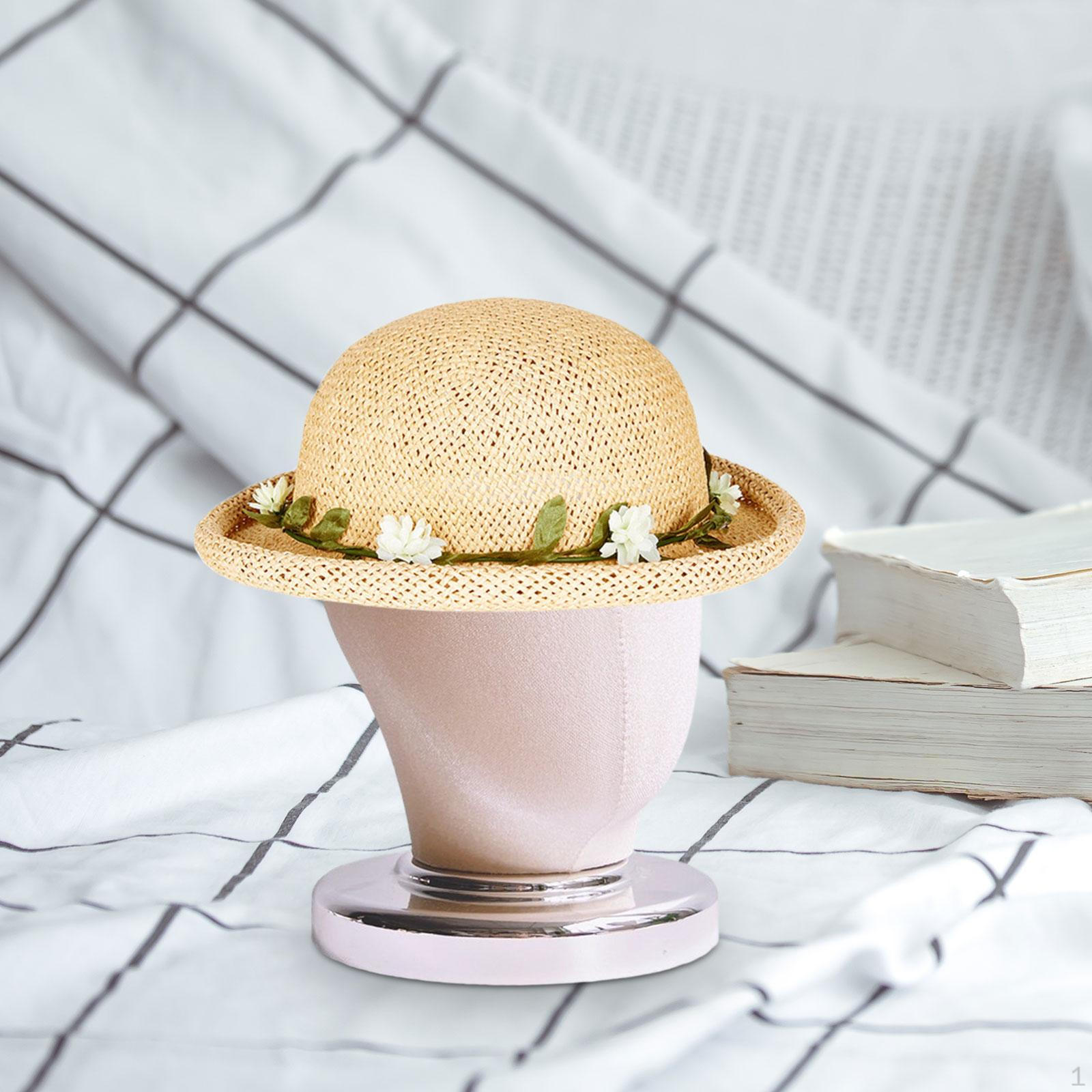 

Холст Блок для демонстрации париков, Универсальная головка для укладки волос, Тканевая шапка-манекен, Накладные волосы, Beige Velvet